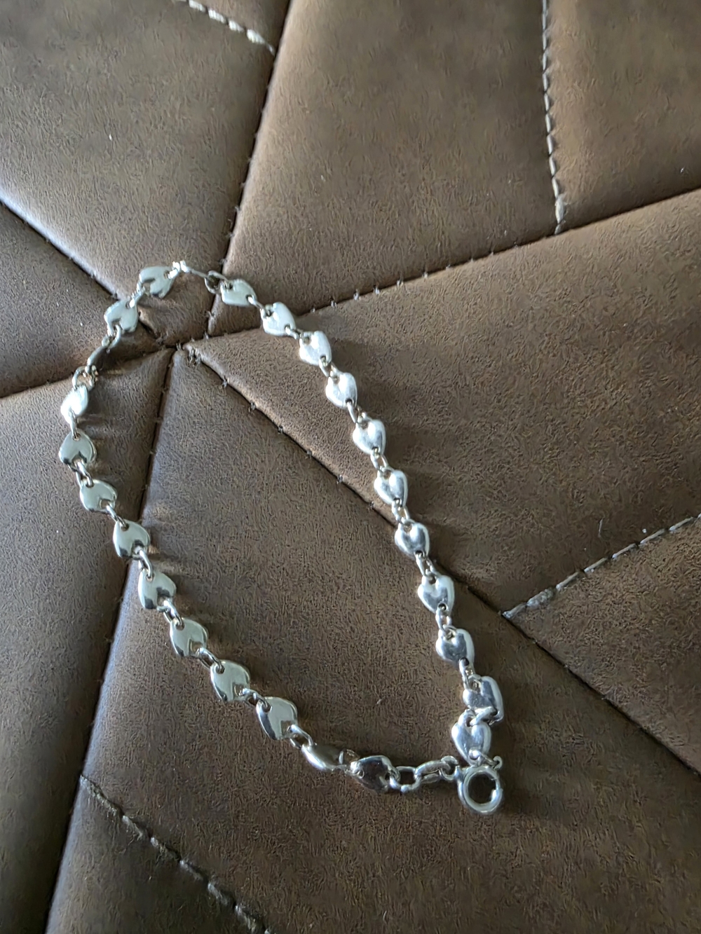 Sterling SilverHeart Link Bracelet - Women Jewelry